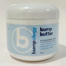 Bumpology Bump Butter All Natural Body Cream Ultra Hydrating Stretch Mark, 4 Oz