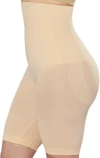 Shapermint Essentials Women's High Waisted Shaper Short M/L Sand