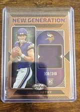 2024 Panini Certified - New Generation Jerseys J.J. McCarthy #NGS-JMY Mirror ...