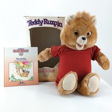 WOW Teddy Ruxpin Cassette Player Plush Teddy Bear Airship Book 1985 NOT MOVING