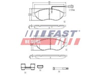 Fast BremsbeläGe BremsklöTze Vorne FüR Fiat Ducato Kasten 250_ 290_ 130 FT29155