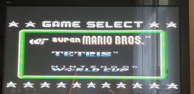 Nintendo NES Spiel 3 in 1 Modul Super Mario Bros. Tetris World Cup - l&auml;uft!