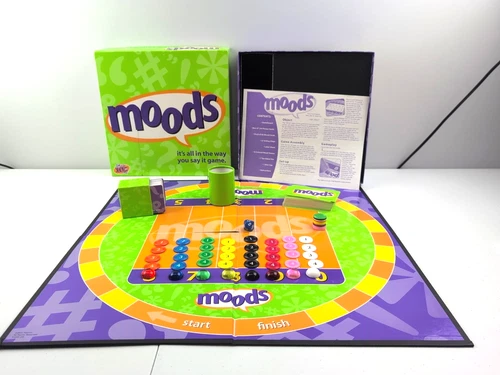 MOODS Board Game Family Adult 2000 Hasbro Party Vintage Rare