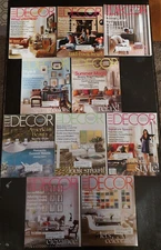 Elle Decor Magazine 2006 LOT OF 10 ISSUES Full Year! Back Issues Interior Design