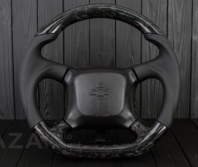 99-02 GMC FORGED Carbon Steering Wheel Sierra Tahoe Silverado Suburban ...