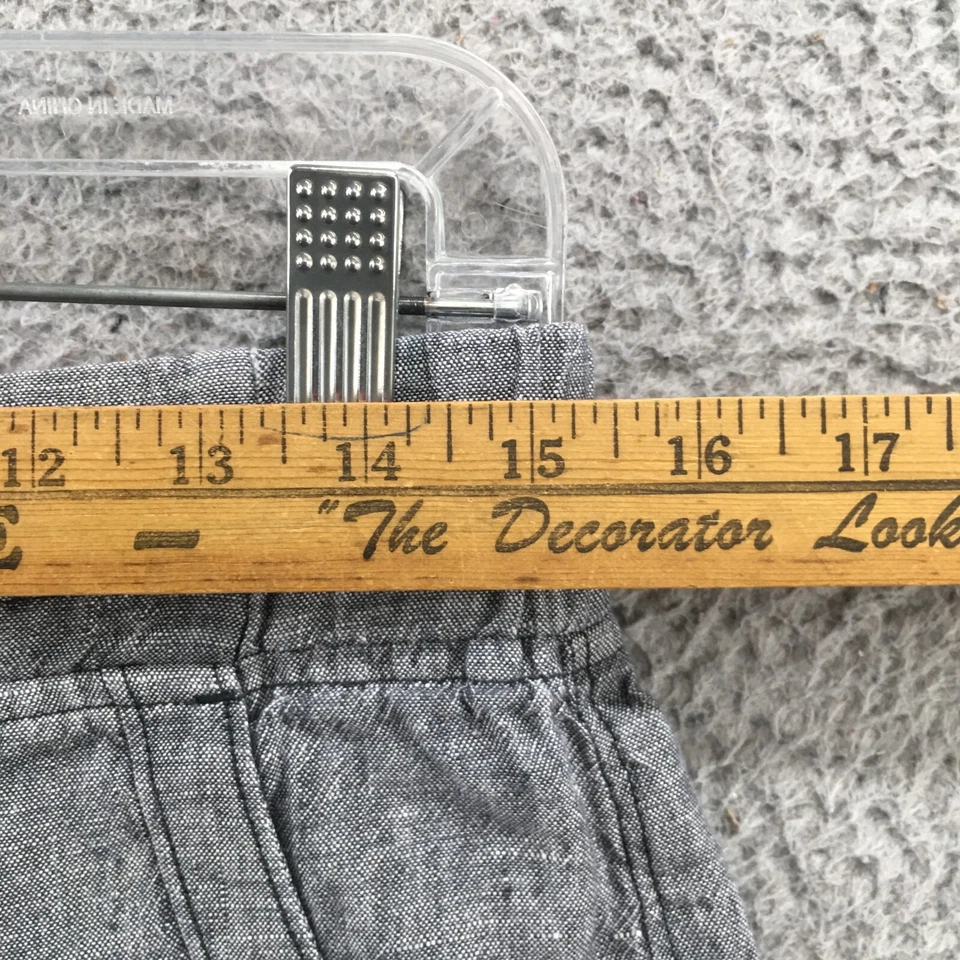 Pantalones cortos utilitarios Athleta para mujer 4 (31x4 real) gris lino tiro medio cordón Foto 4 de 4