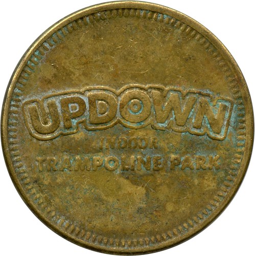 Hattiesburg, Mississippi MS Updown Trampoline Park Video Game Arcade Token