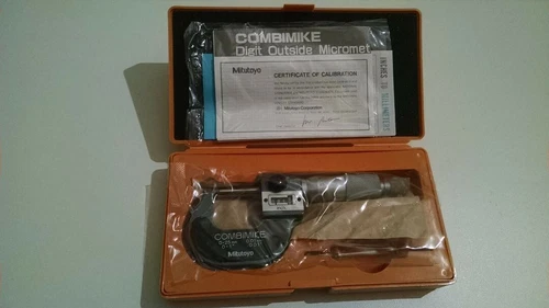 Mitutoyo COMBIMIKE Digit Outside Micometer 0-1", 0-25mm, w/Friction Thimble, New