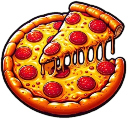 Weatherproof Pizza Vinyl Decal Bumper Sticker