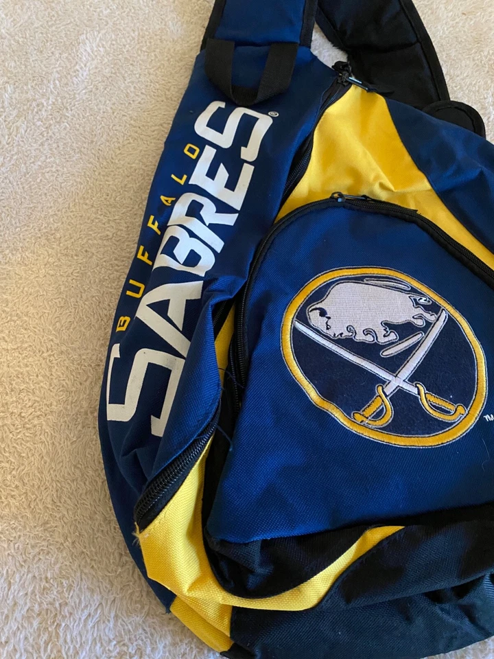 Buffalo Sabres NHL Sling Backpack Messenger Bag - Image 2 of 4