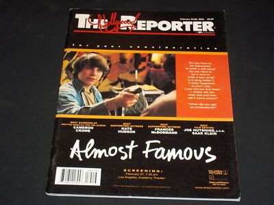 2001 FEBRUARY 23 THE HOLLYWOOD REPORTER MAGAZINE - ALMOST FAMOUS COVER - L 6664