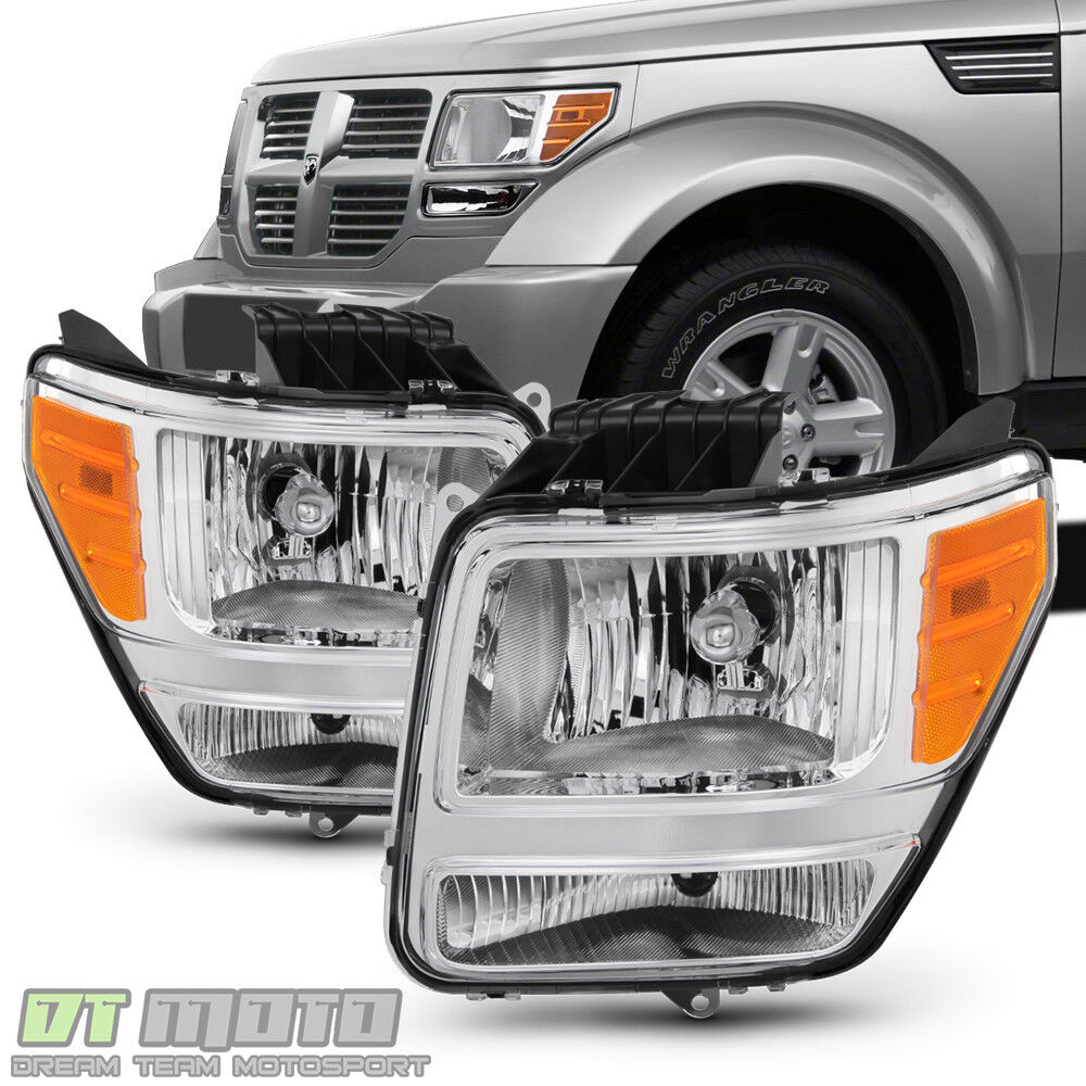 2007 2008 2009 2010 2011 Dodge Nitro Headlights Headlamps Replacement  Left+Right