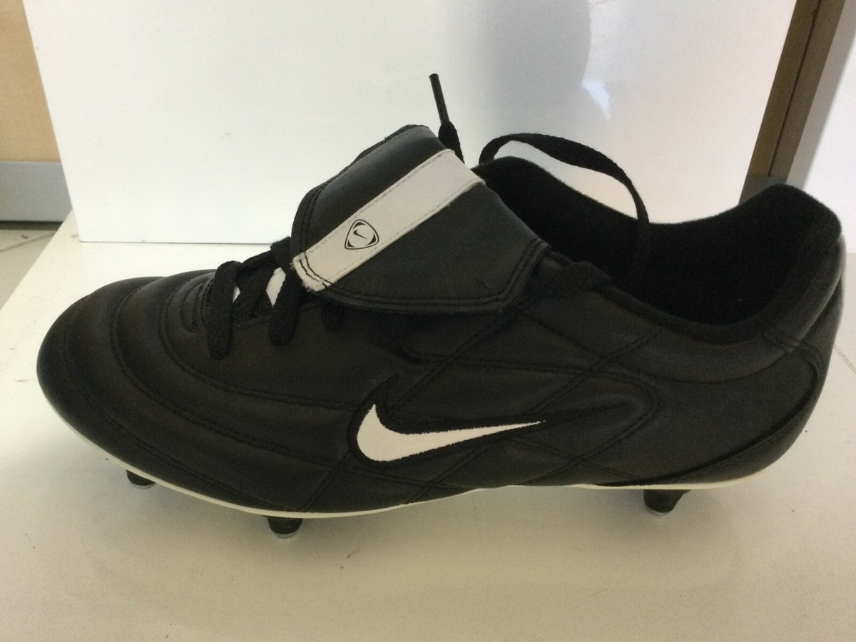 Vintage Scarpe Calcio NIKE Tiempo 750 SG 41 nero-bianco bullonata