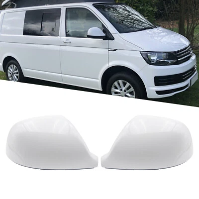 1 par de tapas de espejo retrovisor exterior blanco para SET VW Transporter T5 T5.1 T6 Amarok