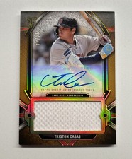 2024 Topps Triple Threads Triston Casas Gold Jumbo Relic Auto /25 Boston Red Sox
