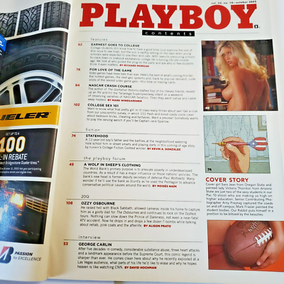 PLAYBOY OCTOBER 2005 COLLEGE GIRLS PICTORIAL & AMANDA PAIGE