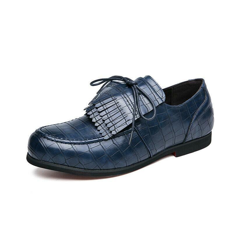 Mens Tassels Oxfords Party Wedding Slip 