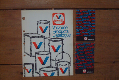 1975 Valvoline Products Catalogue + 2 Valvolene Memo Pads