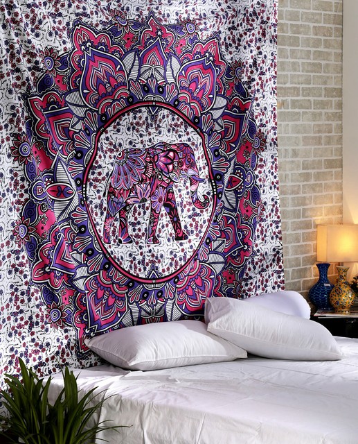 Home Decor Big Indian Cotton Psychedelic Elephant Mandala Tapestry Wall Hanging Home Decor Home Garden Chaire Innov Dev Regional Hec Ca