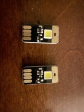 Yitee USB Light Super Bright Warm White LED Ultra-Thin Portable Night Light.2pc