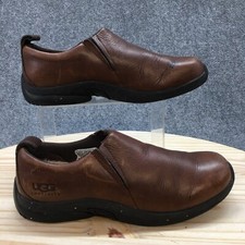 UGG Australia Shoes Womens 9 Casual Slip On Loafer Flats 5438 Brown Leather