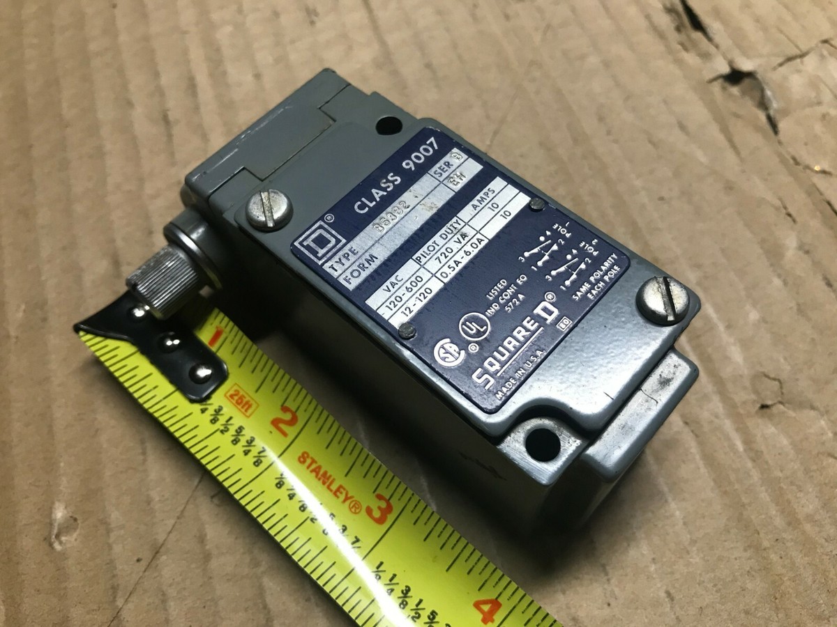 Square D 9007-B63B2 limit switch Schneider Electric class 9007