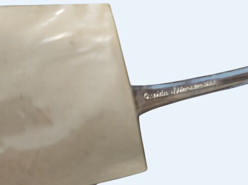 Oneida Silversmiths Vintage Silverplate Pie Cake Server 1970s Seasons Greetings - Picture 3 of 4