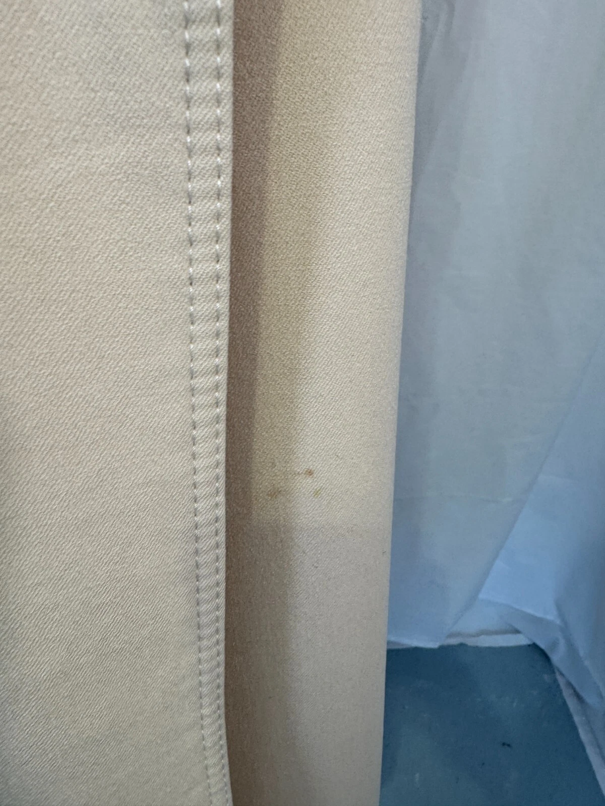 Cappotto lungo vintage Valentino Miss V bianco sporco pura lana tasche bottoni tg 42 taglia M L