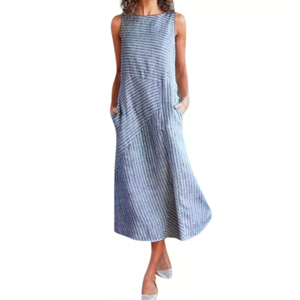 Midi linen dresses hot sale uk