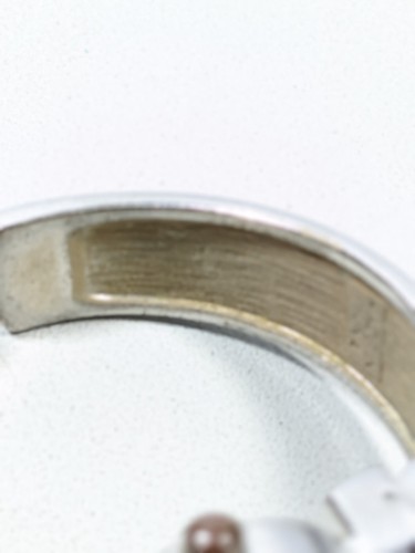 Geneva Oval Case Enamel Inlay Hinge Bracelet Band Watch 6.25 Inch - Picture 5 of 6