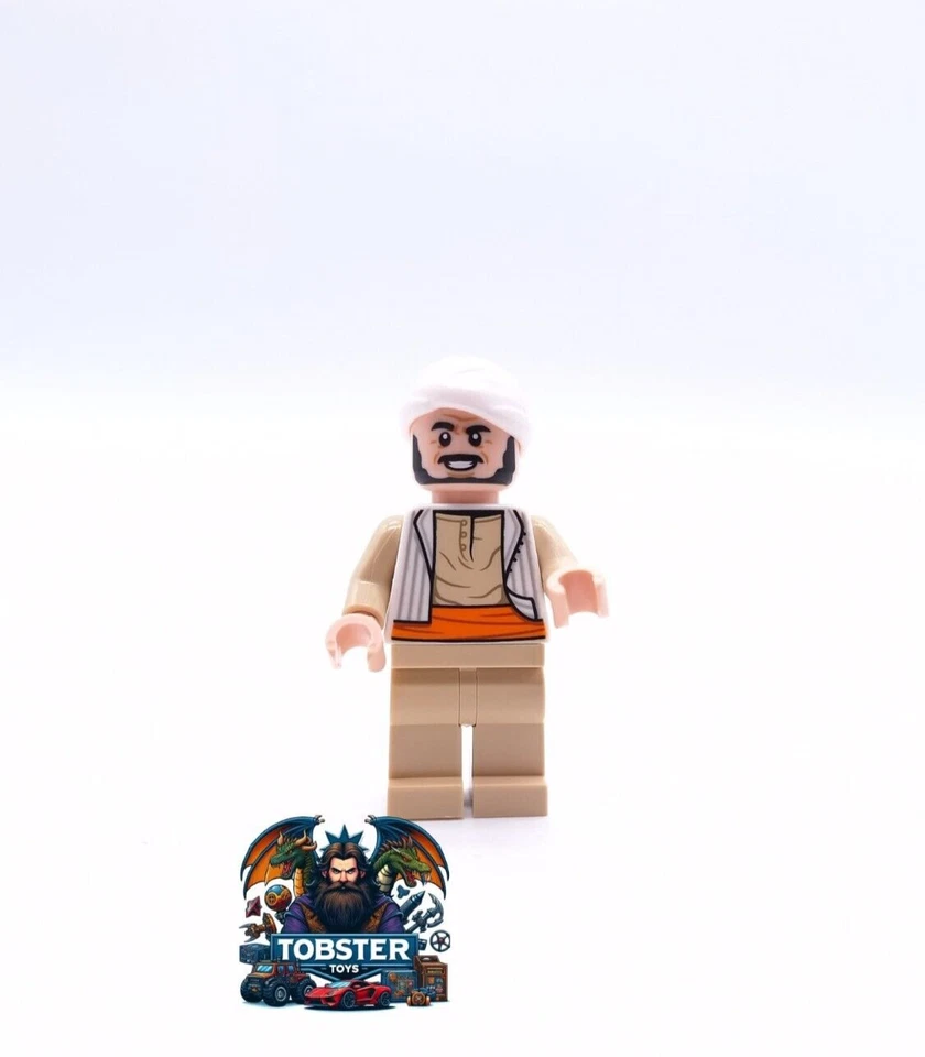 LEGO Indiana Jones Minifigur Sallah aus Set 77013 iaj051 NEU John Rhys-Davies - Bild 1 von 4