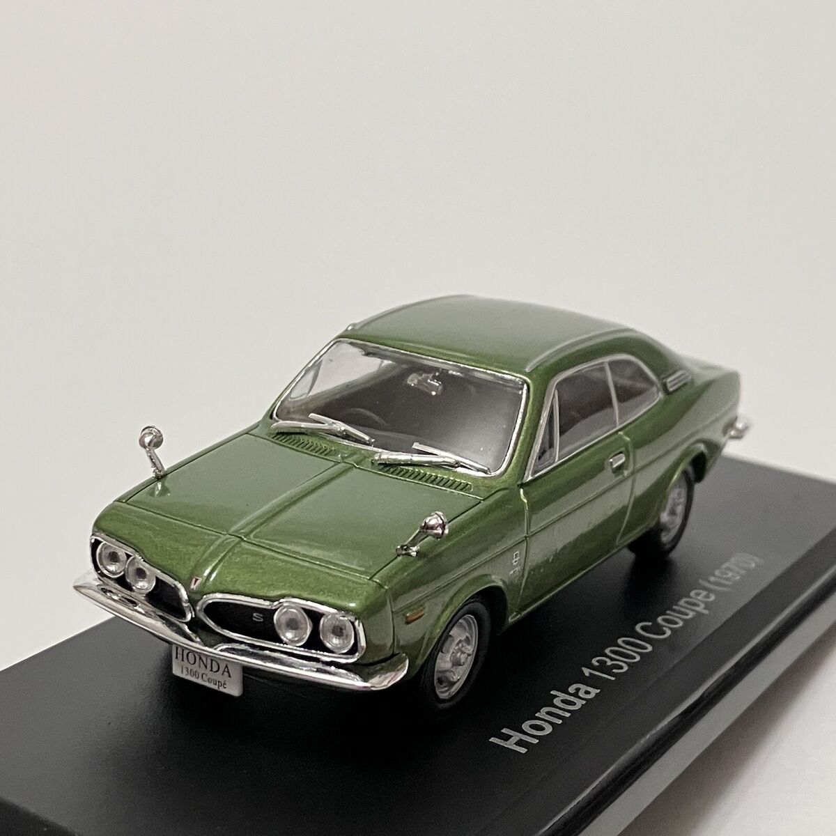 Hachette 1:43 Honda 1300 Coupe 9 S 1970 JDM Rare Diecast Toy Car Green W/  Case