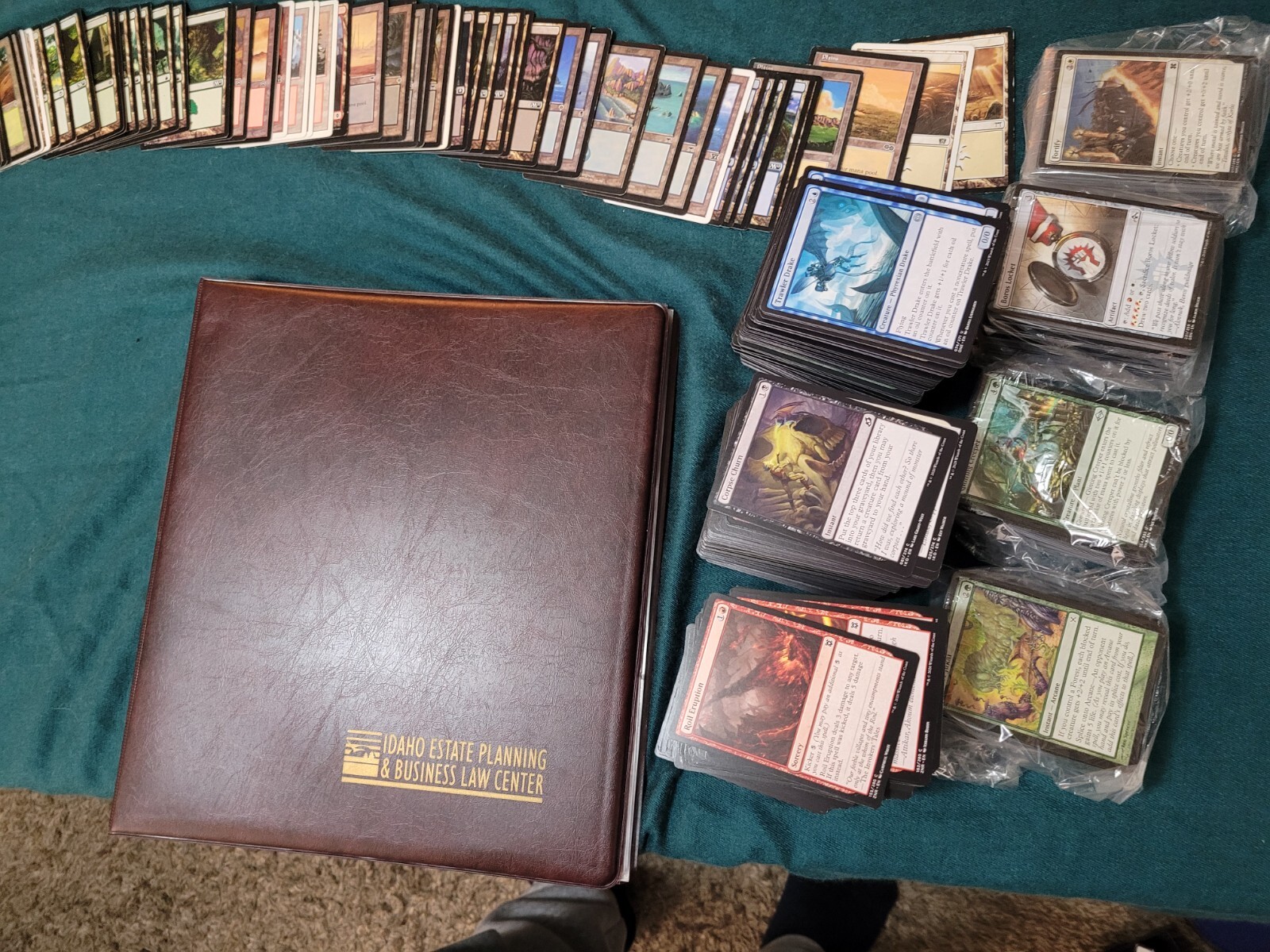 VERY OLD MTG Cards Binder, 2 Whole Commander Decks Collection & 1,000