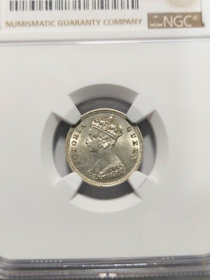 Hong Kong 10 Cents Silver, 1888, NGC MS 62 | eBay