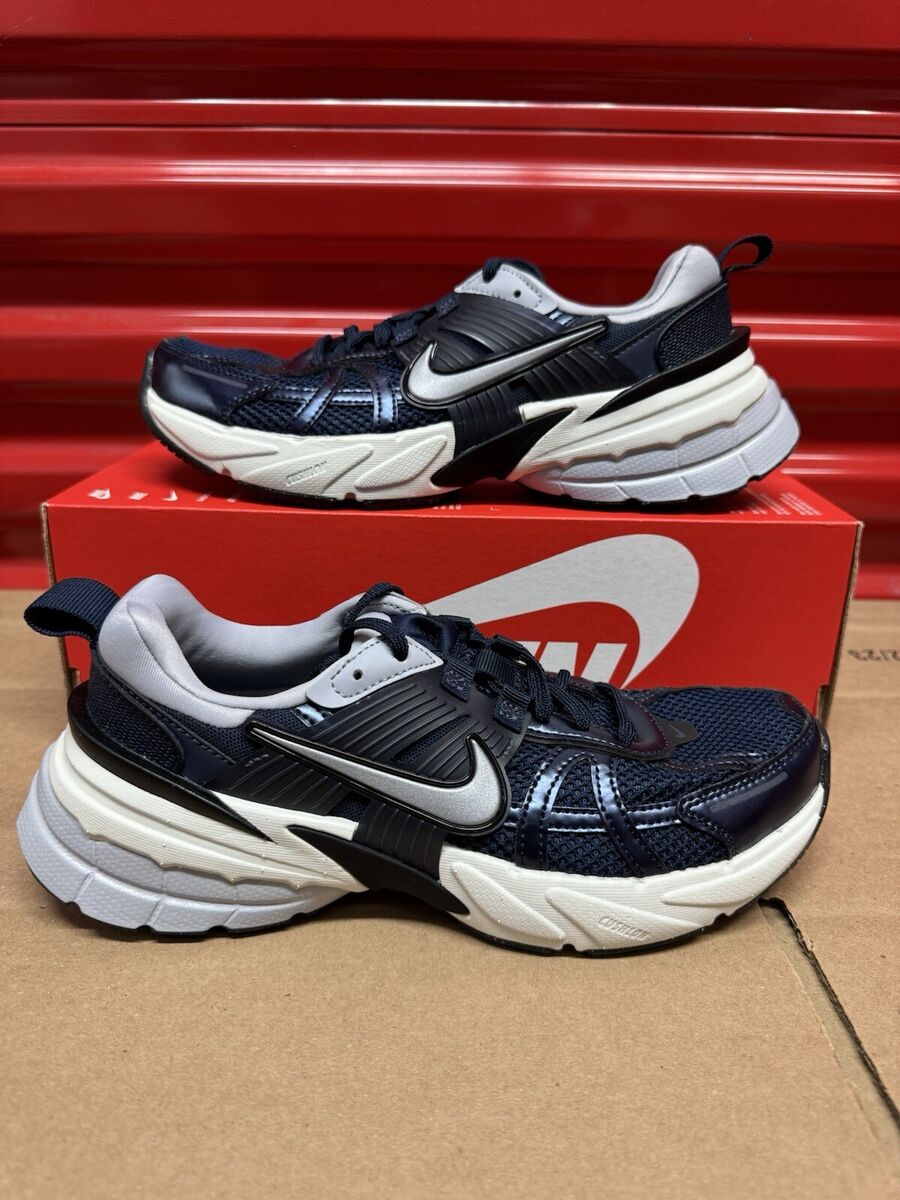 NIKE V2K Run HJ4497-400 Obsidian/Thunder Blue Wolf Gray Mens NIKE V2K Run HJ4497-400 Obsidian/Thunder Blue Wolf Gray Mens