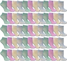 Yacht & Smith Bulk Patterned Funky Ankle Socks, Low Cut, Footie Sock, Stripes