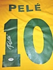 Edson Pele Autograph Signed Brazil Yellow/Green Soccer Jersey Shirt Auto PSA/DNA