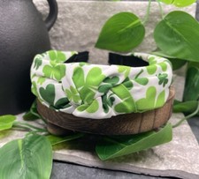New St. Patrick s Day Shamrock Clover Twist Fabric Headband Free Ship 809 810