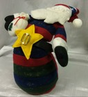 Patriotic Plush Fabric Free-Standing Santa - Red White Blue & Green Christmas  — photo 9