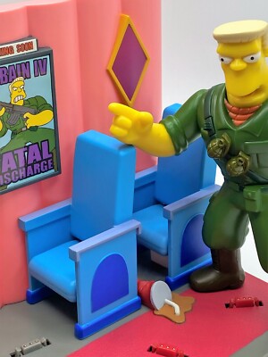 Playmates The Simpsons WOS Aztec Theater Playset with McBain