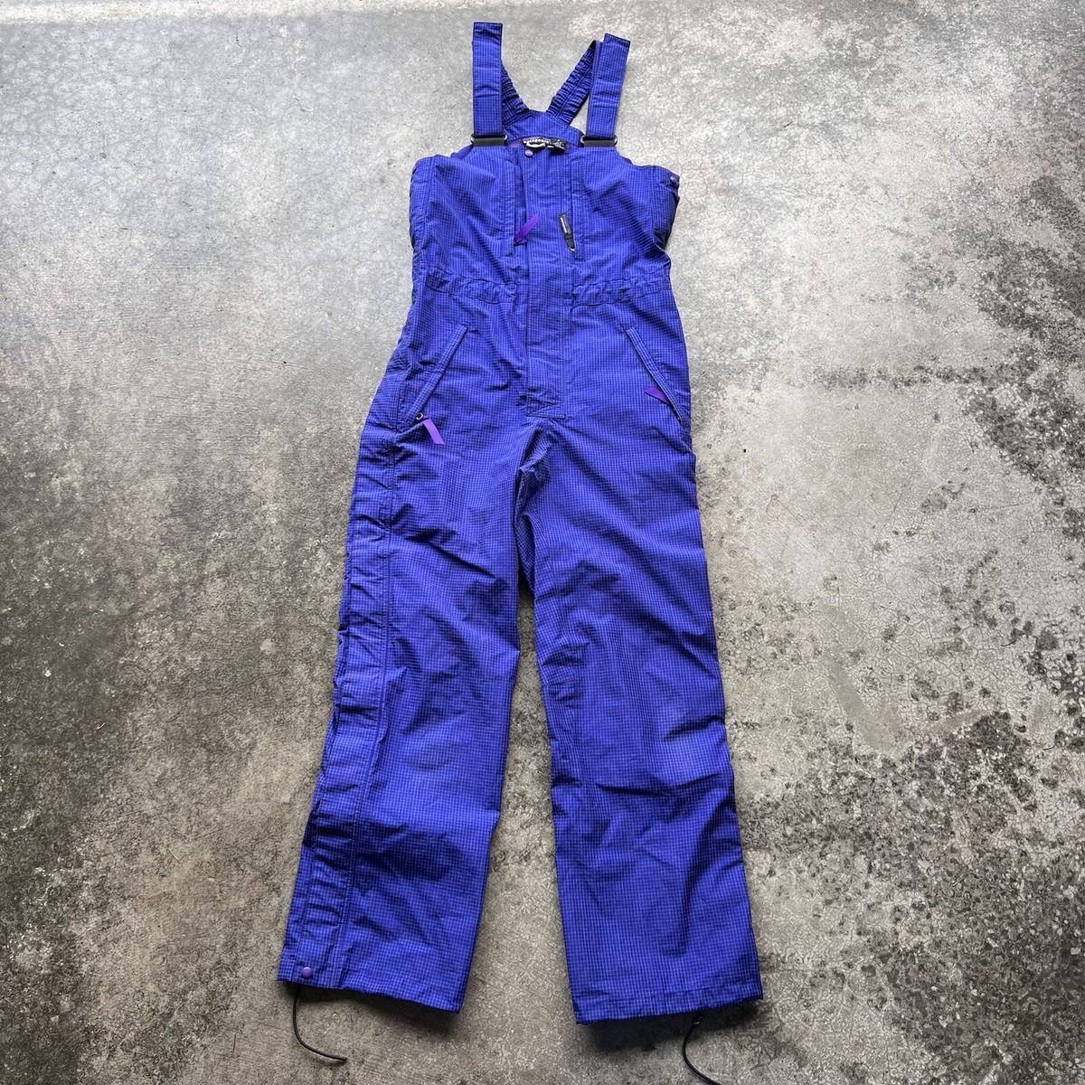 Vintage 2004 Patagonia Super Alpine Gridman Bib Overalls Womens Sz