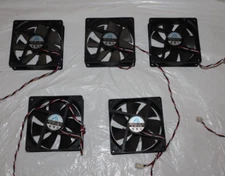 Lot of 5 MUHUA MH9225L12S-A DC 12V 0.20A Brushless Cooling Fan 92mm 3-5/8 x3-5/8