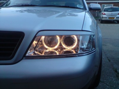 Eyelids eyebrows headlight light brows Trim for Audi A6 S6 RS6 1998-2004 PAINTED