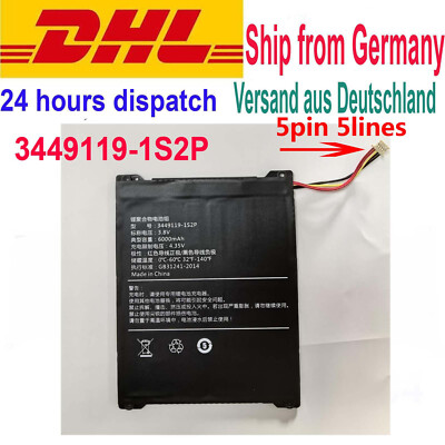 3449119-1S2P battery Akku für ALLDOcube iplay 20 pro EAGLE 1069 10.1 batteria 