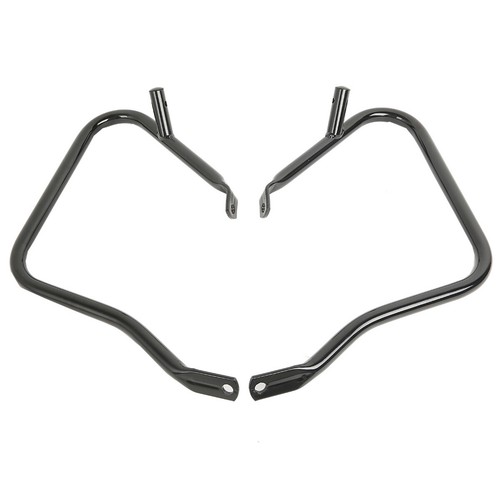 Black Saddlebag Guards Bar Fit For Harley Touring Electra Glide Road King 14-up - Picture 7 of 7