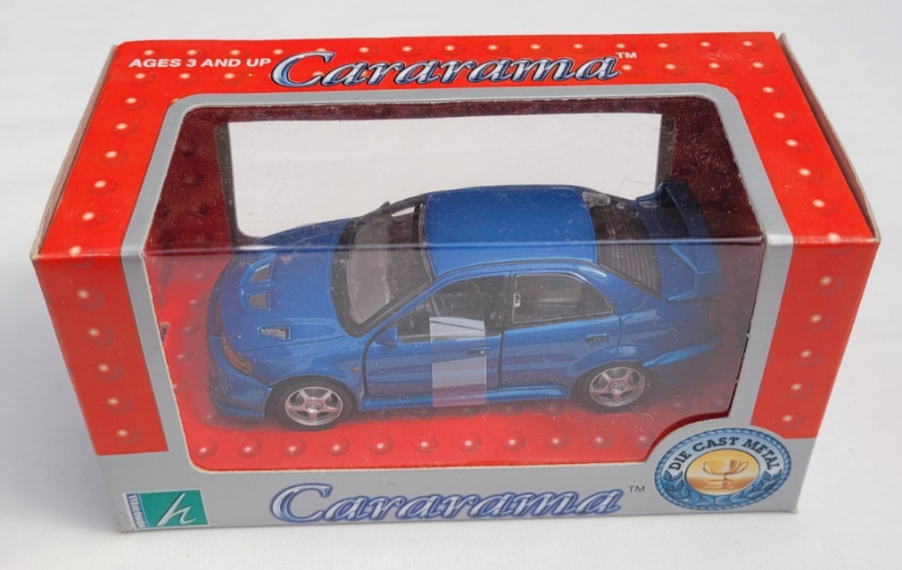 Hongwell Cararama Mitsubishi Lancer Evolution VI Diecast Car 1:43 Scale - Blue