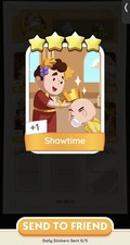 Monopoly Go Stickers, 4    Star Showtime. READY TO SEND NOW Read Description 