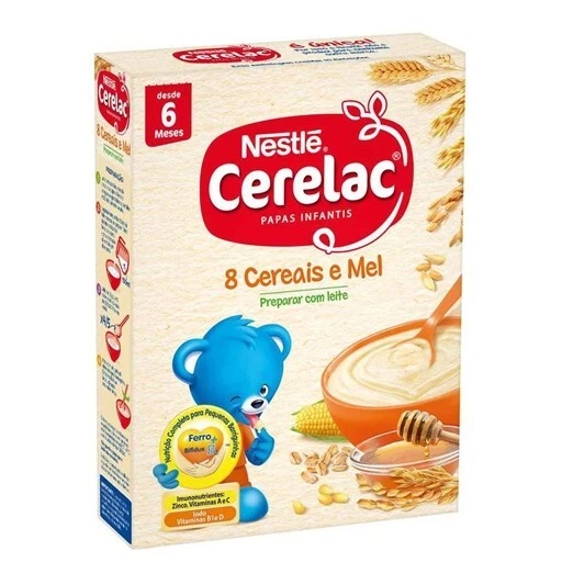 CERELAC 8 CEREAIS E MEL NESTLE 2 x 250G