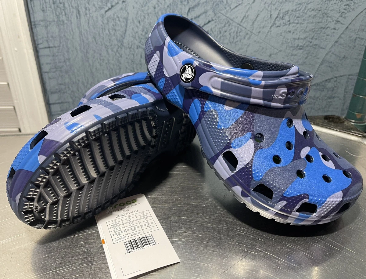 Printed crocs on sale