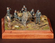 1/35 resin figure model WW II German artillery 5 soldiers Unassembled Unpainted